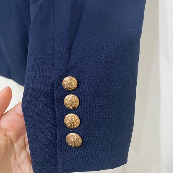 Vintage Ralph Lauren Navy Wool Blazer - Picture 6 of 9